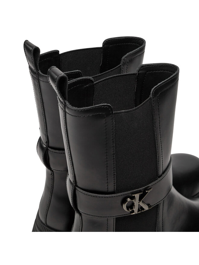 Calvin Klein Stivaletti Calvin Klein Chunky Combat Chelsea Mg YW0YW01495 Nero