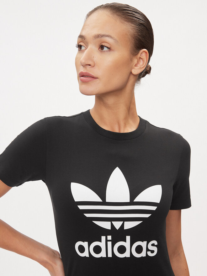 adidas adidas Marškinėliai adicolor Classics Trefoil GN2896 Juoda Standard Fit