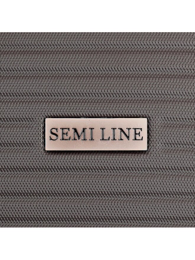 Semi Line Βαλίτσα Καμπίνας Semi Line T5583-3 Καφέ