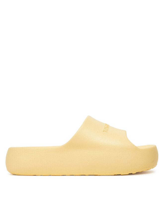 Tommy Jeans Pantoletten Tommy Jeans Tjw Chunky Pool Slide Ess EN0EN02879 Gelb