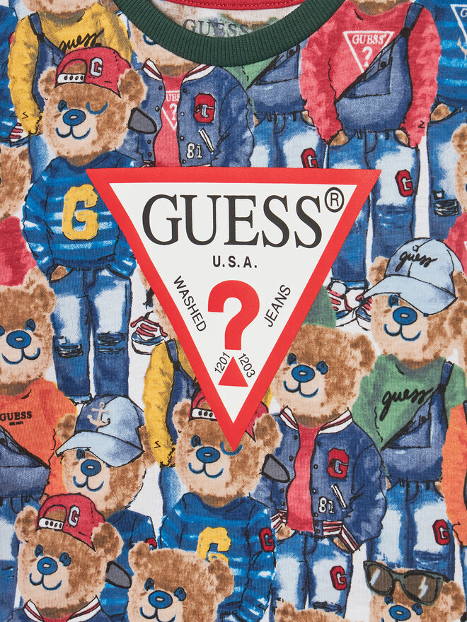 Guess Guess Marškinėliai N5RI14 K8HM4 Spalvota Regular Fit
