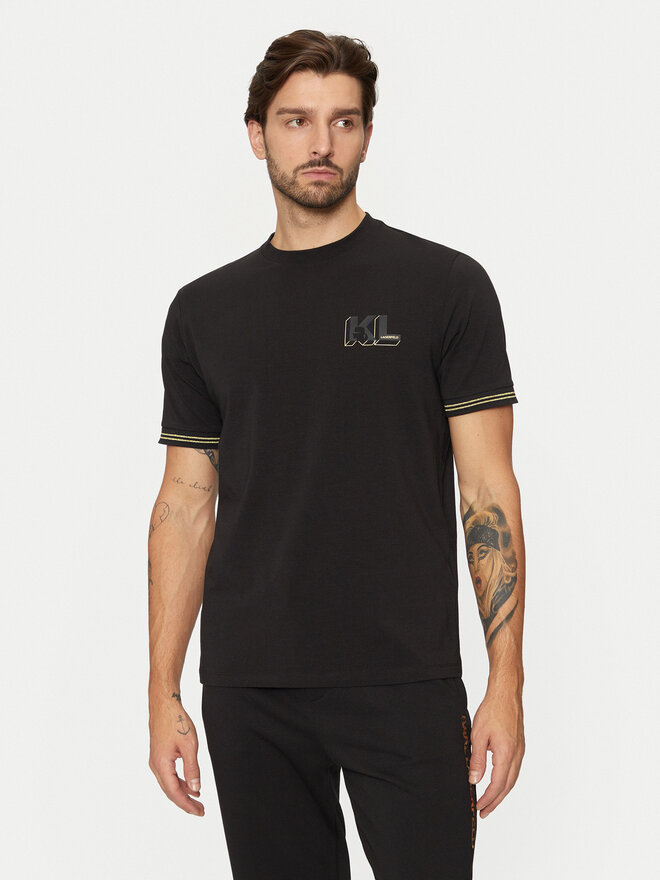 KARL LAGERFELD KARL LAGERFELD T-Shirt 755463 551235 Μαύρο Regular Fit
