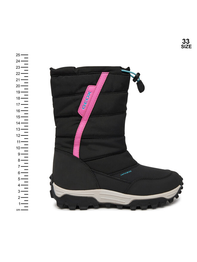Geox Μπότες Χιονιού Geox J Himalaya Girl B Ab J26FTA 0FU54 C0922 S Μαύρο