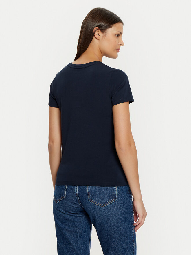 Guess Jeans Guess Jeans Majica W4YI02 J1314 Mornarsko modra Slim Fit