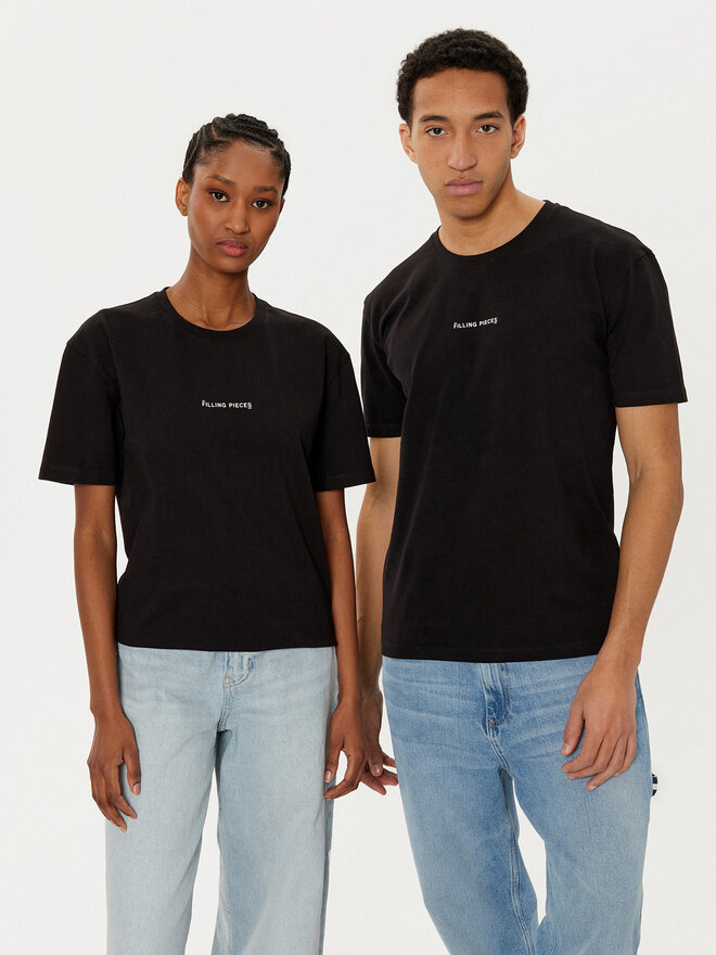 Filling Pieces Filling Pieces Camiseta Unisex 7443400 Negro Slim Fit