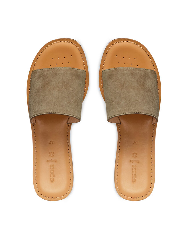 Geox Natikače Geox D Maddalusiac D55YML 00021 C3016 Kaki