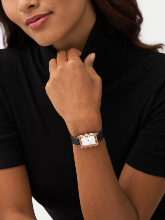Fossil Zegarek Fossil Raquel ES5310 Czarny