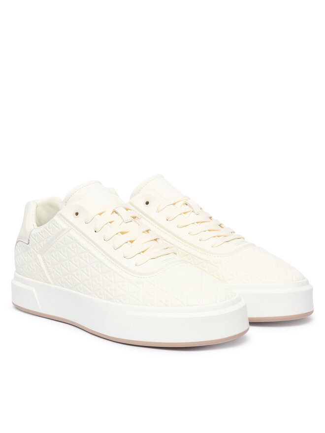 Calvin Klein Sneakers Calvin Klein Basket Cup Oxf Lup Hf HM0HM02132 Creme