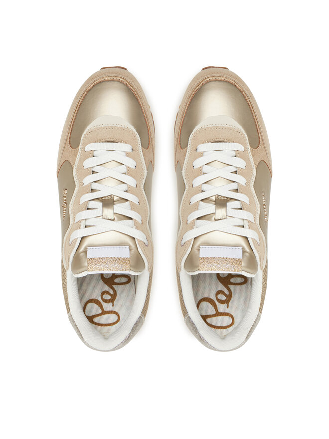 Pepe Jeans Снікерcи Pepe Jeans Rusper Shine PLS60033 Бежевий