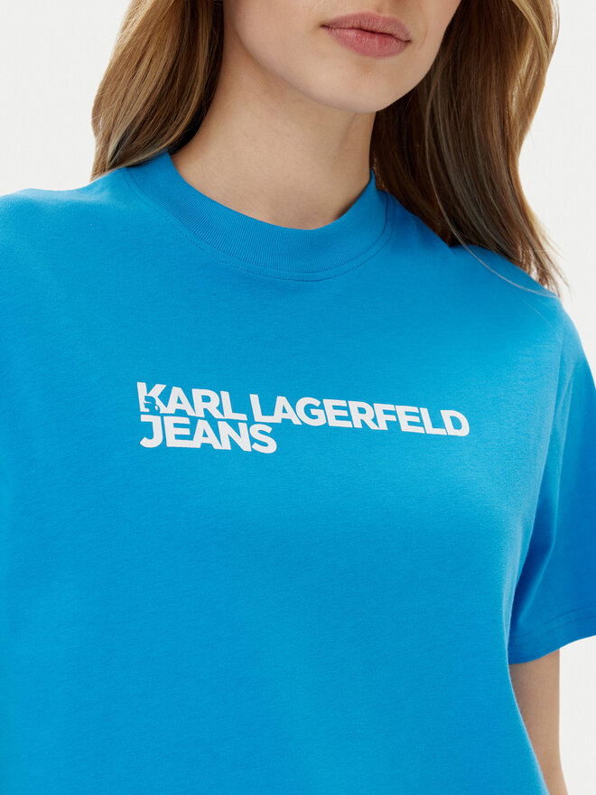 Karl Lagerfeld Jeans Karl Lagerfeld Jeans Camiseta A1W17005 Azul Relaxed Fit