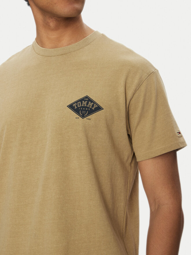 Tommy Jeans Tommy Jeans T-Shirt Varsity DM0DM20806 Beige Relaxed Fit