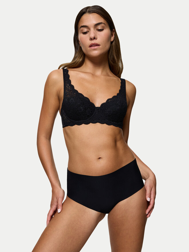 Triumph Triumph Klasične spodnje hlačke z visokim pasom Pretty 10222227 Črna