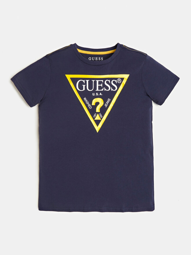 Guess Guess Marškinėliai L73I55 K8HM0 Tamsiai mėlyna Regular Fit