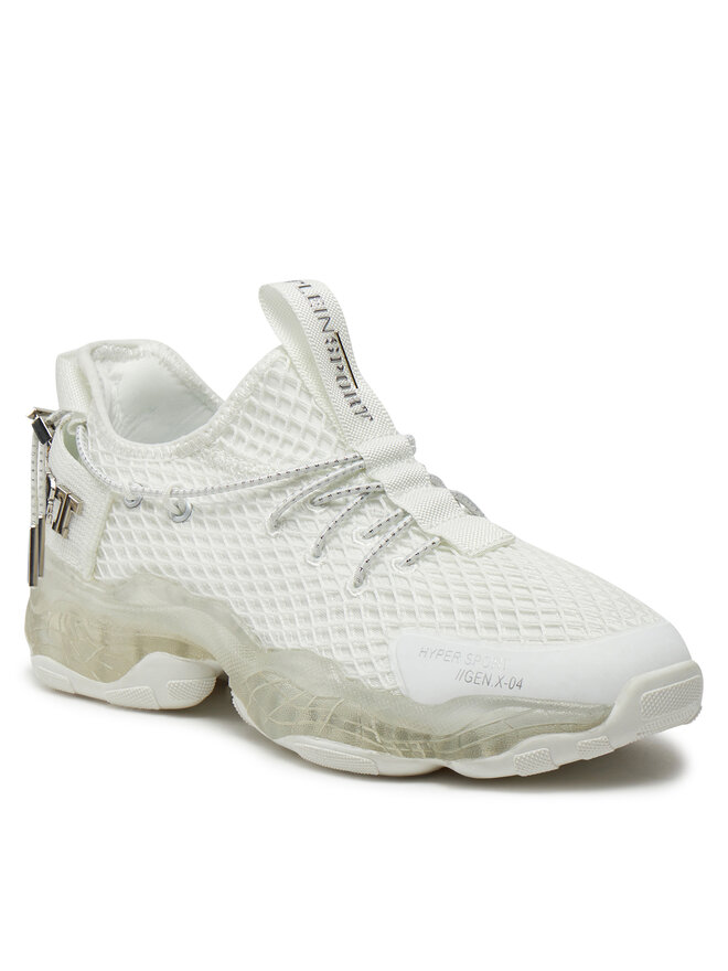 Plein Sport Sneakersy Plein Sport SADS USC0522 STE003N Biela