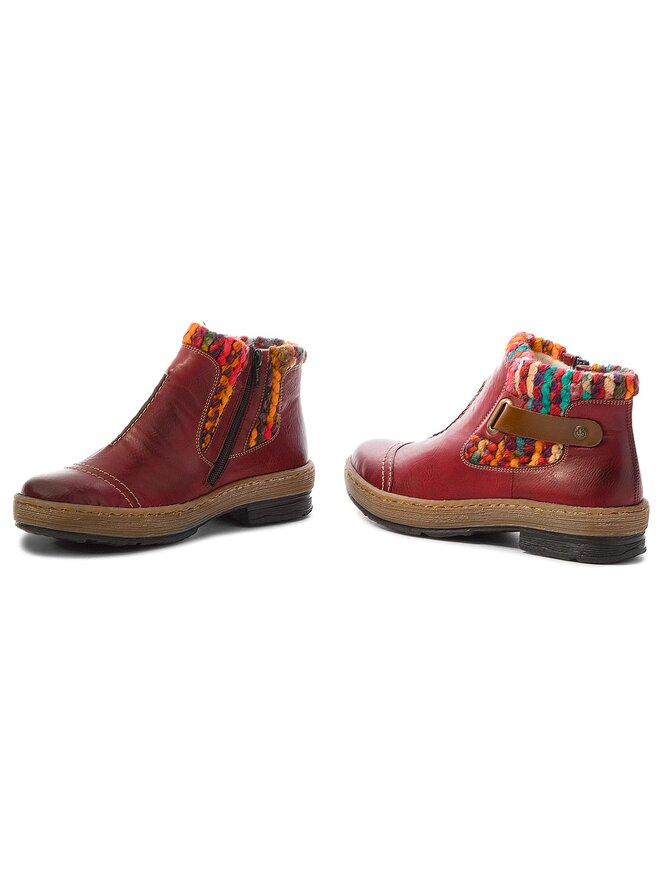 Stiefeletten Rieker Z6784 35 Dunkelrot eschuhe.at