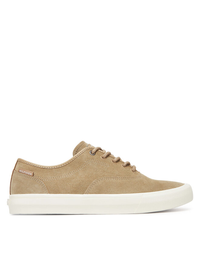 Tommy Hilfiger Tenisky Tommy Hilfiger Hi Vulc Low Oxford Suede FM0FM05401 Béžová