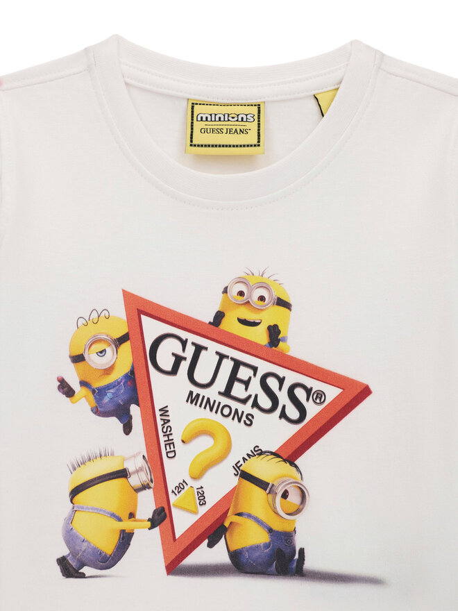 Guess Jeans Guess Jeans T-Shirt N6YI28 K6652 Weiß Regular Fit