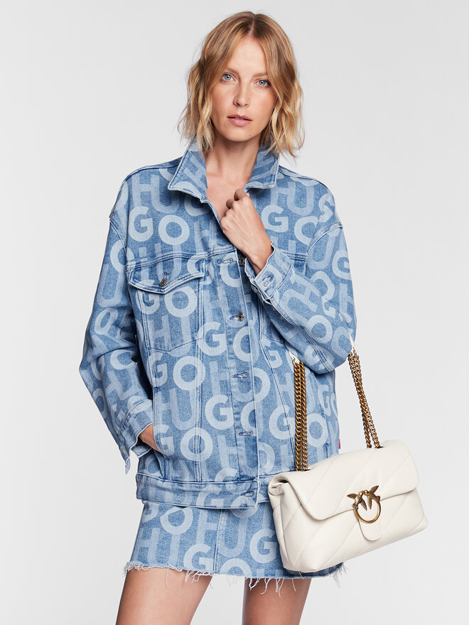 PINKO Kabelka PINKO Love Classic Puff Cl Pe 23 PLTT 100038 A0F2 Écru