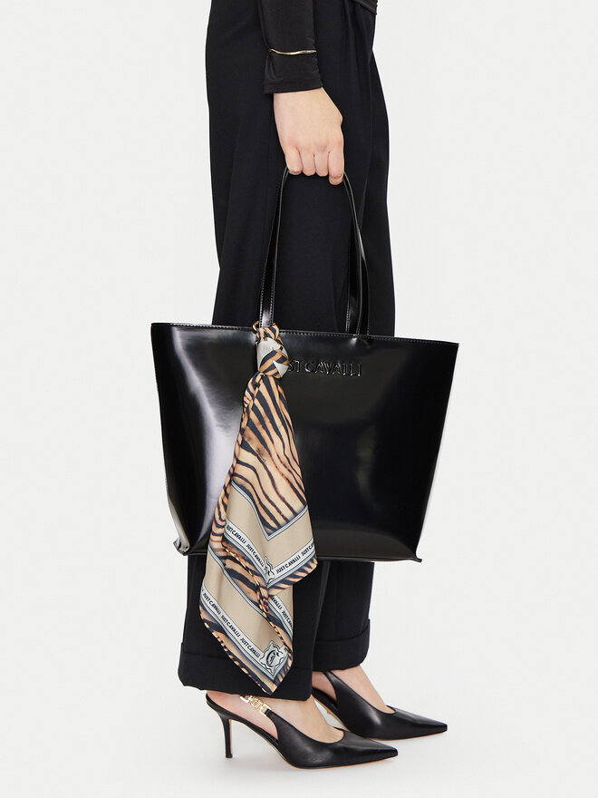Just Cavalli Τσάντα Just Cavalli Chain Foulard 78RA4BH5 ZSB86 Μαύρο