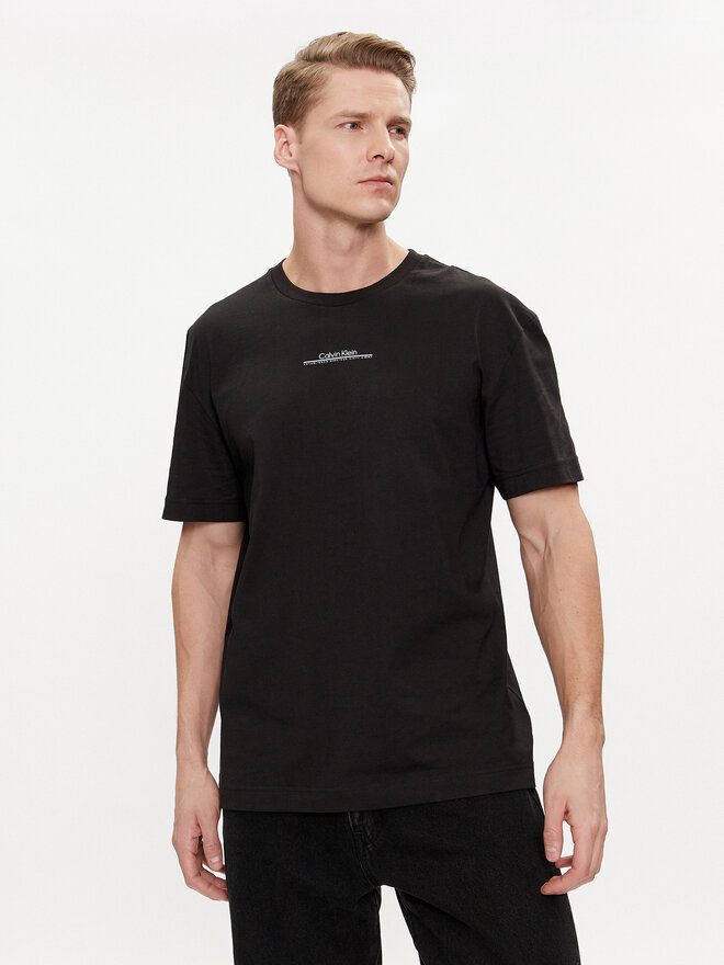 Calvin Klein Calvin Klein Camiseta Linear Back Logo K10K112486 Negro Regular Fit