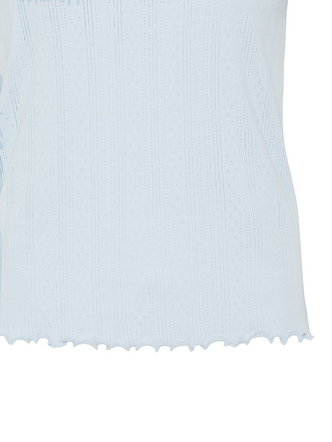 Pieces Pieces Camiseta Fia 17155480 Celeste Regular Fit