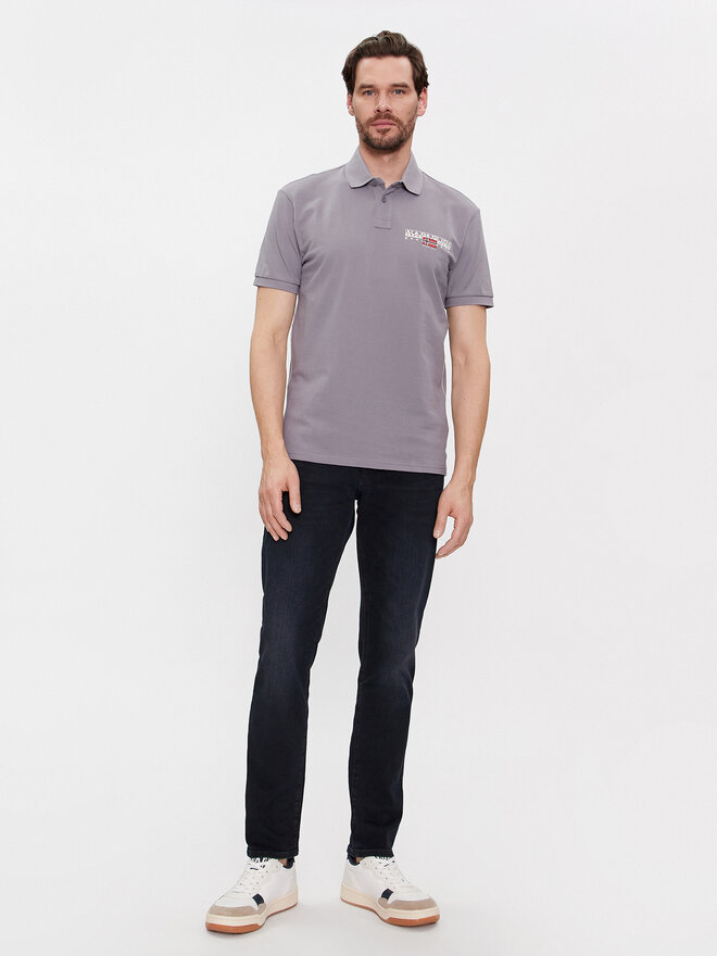 Napapijri Napapijri Poloshirt E-Aylmer NP0A4HTN Grau Regular Fit