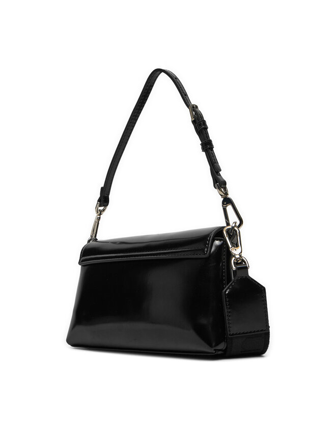 Calvin Klein Handtasche Calvin Klein Ck Must Dbl Strap Mini Bag_Shiny K60K612772 Schwarz