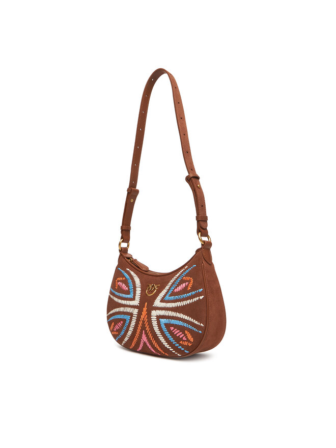 PINKO Kabelka PINKO Half Moon Mini Fl PE 25 PLTT 102790 A2IW Hnědá