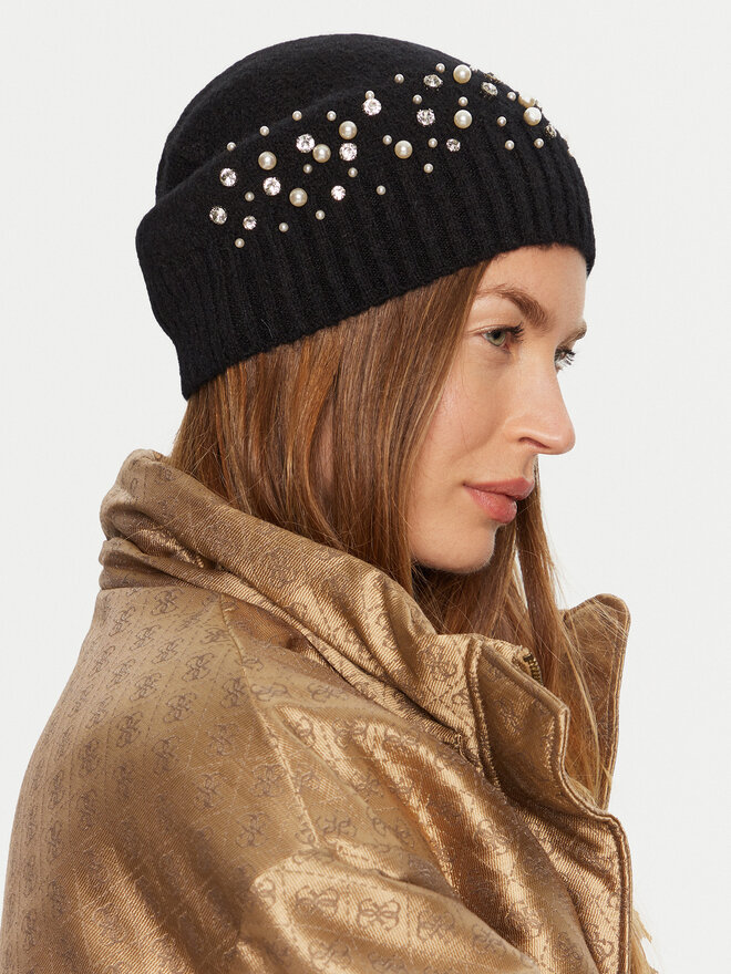 Guess Шапка Guess 4BGZ00 5786Z Черен