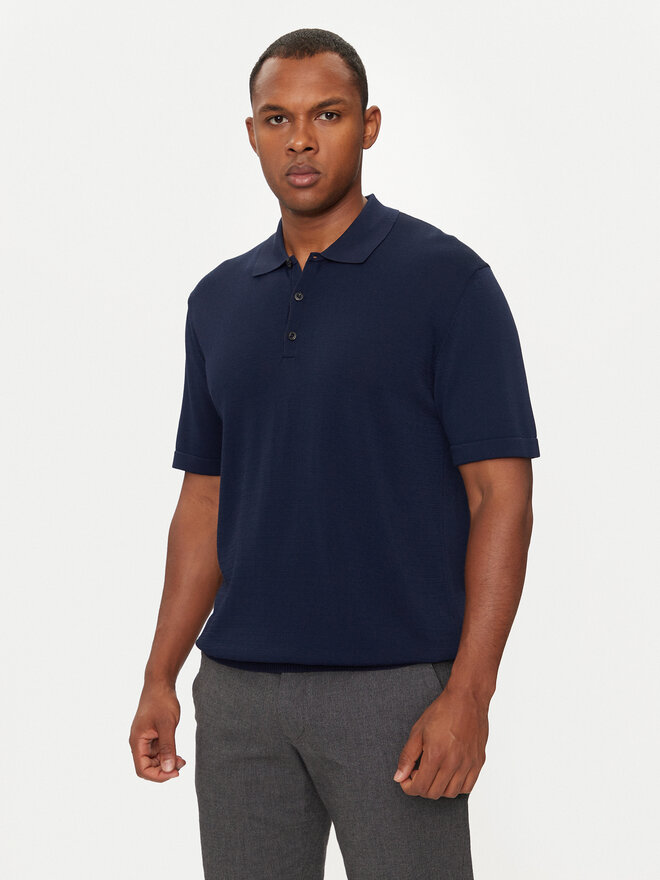 Sisley Sisley Pólóing 112AS300H Sötétkék Regular Fit