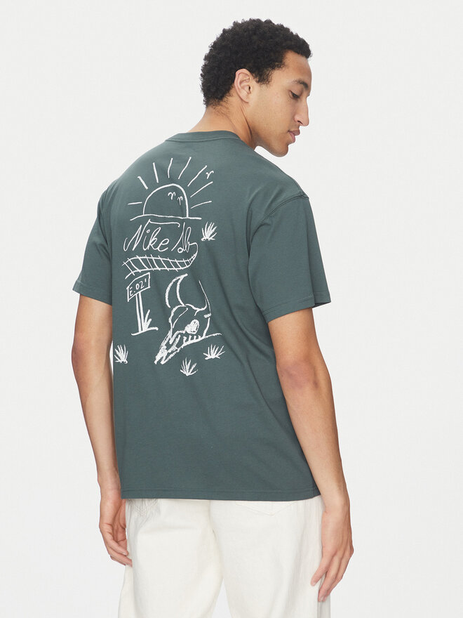 Nike Nike Marškinėliai FZ5281 Žalia Regular Fit