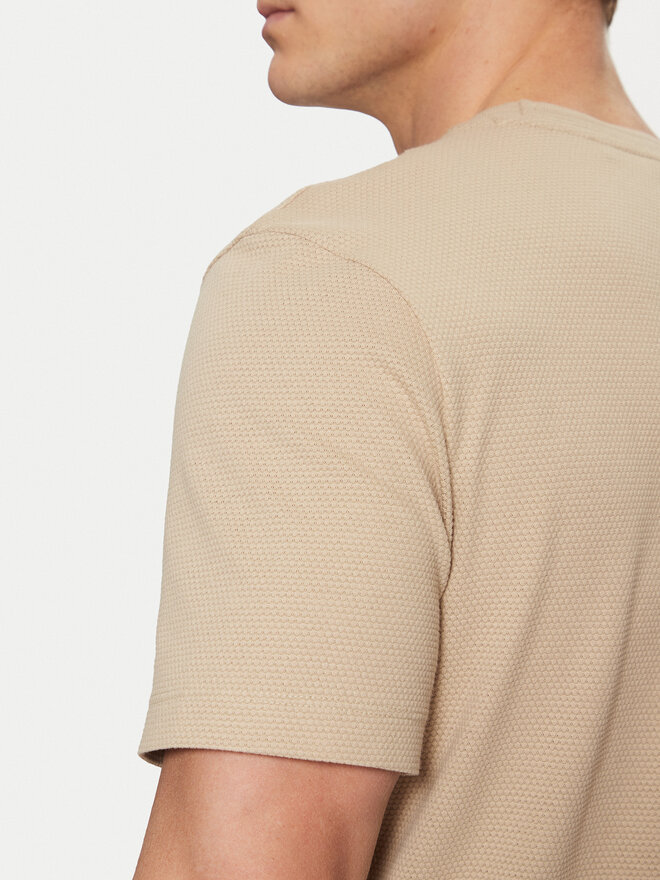 BOSS BOSS Camiseta Tiburt 240 50452680 Beis Regular Fit