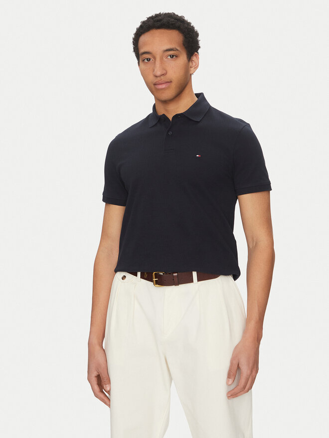 Tommy Hilfiger Tommy Hilfiger Poloshirt Vertical MW0MW38951 Dunkelblau Regular Fit