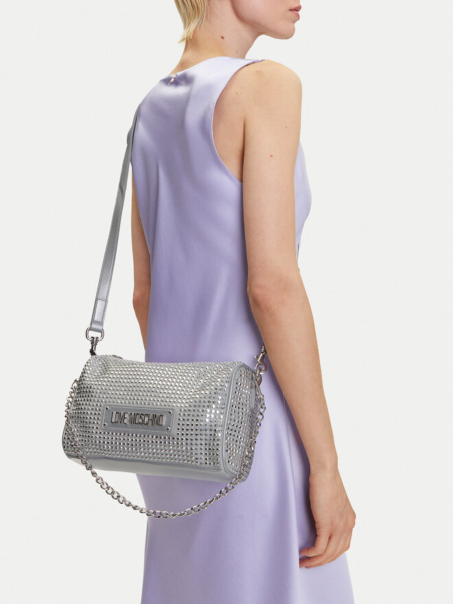 LOVE MOSCHINO Torbica LOVE MOSCHINO JC4135PP1MLL196B Srebrna