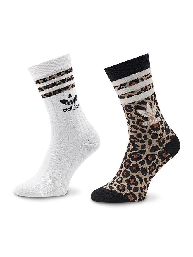Set di 2 paia di calzini lunghi da donna adidas Crew HK9817 Multicolore escarpe