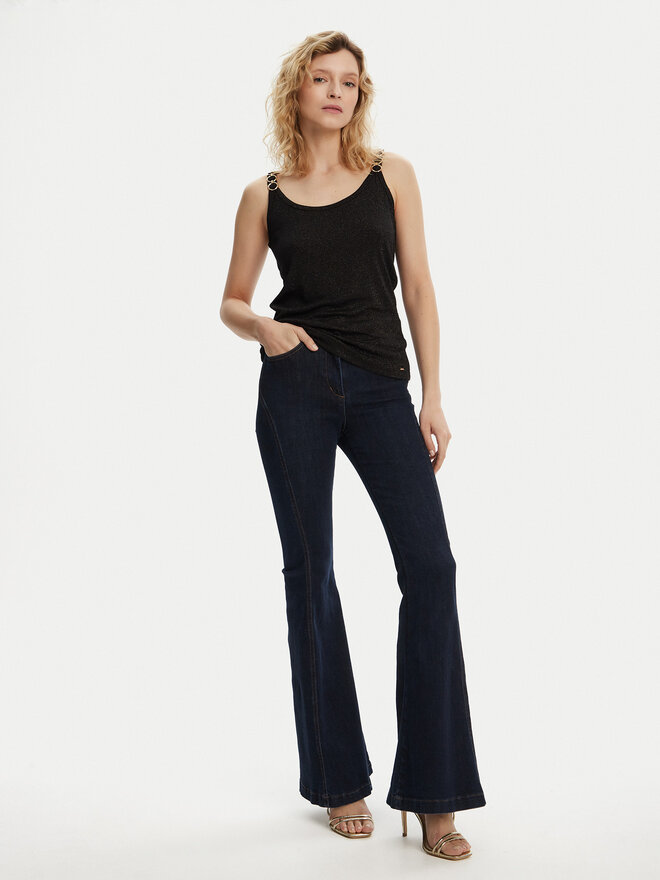 Morgan Morgan Top 251-DIDOA Schwarz Slim Fit