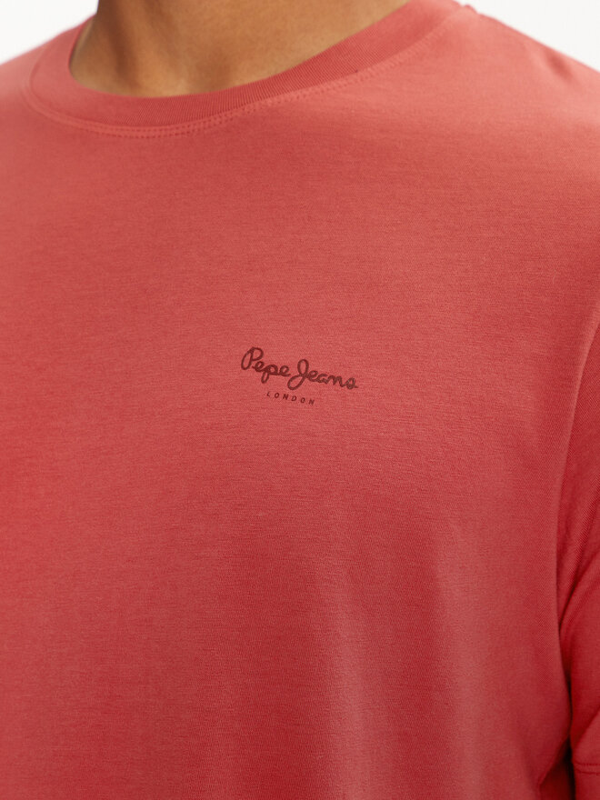 Pepe Jeans Pepe Jeans Póló Jacko PM508664 Piros Regular Fit