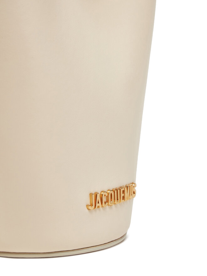 JACQUEMUS Geantă JACQUEMUS Le Petit Bambol 24H243BA389-3173 Écru