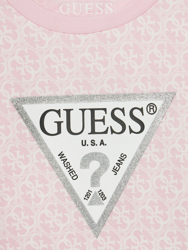 Guess Guess Marškinėliai K5RI15 K6YW4 Rožinė Regular Fit