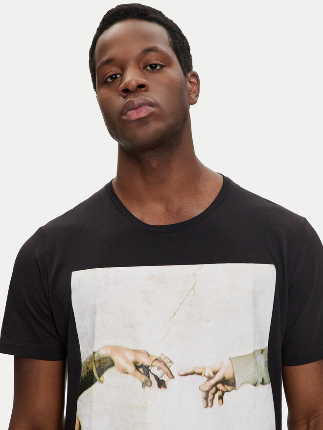 Brave Soul Brave Soul T-Shirt MTS-149CHAPEL Μαύρο Regular Fit
