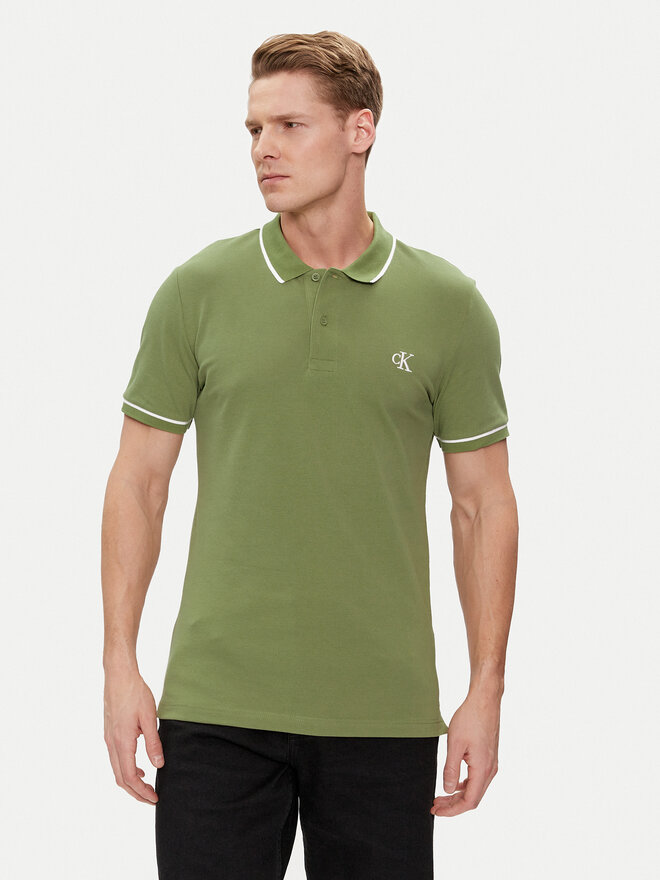 Calvin Klein Jeans Calvin Klein Jeans Poloshirt J30J315603 Grün Slim Fit