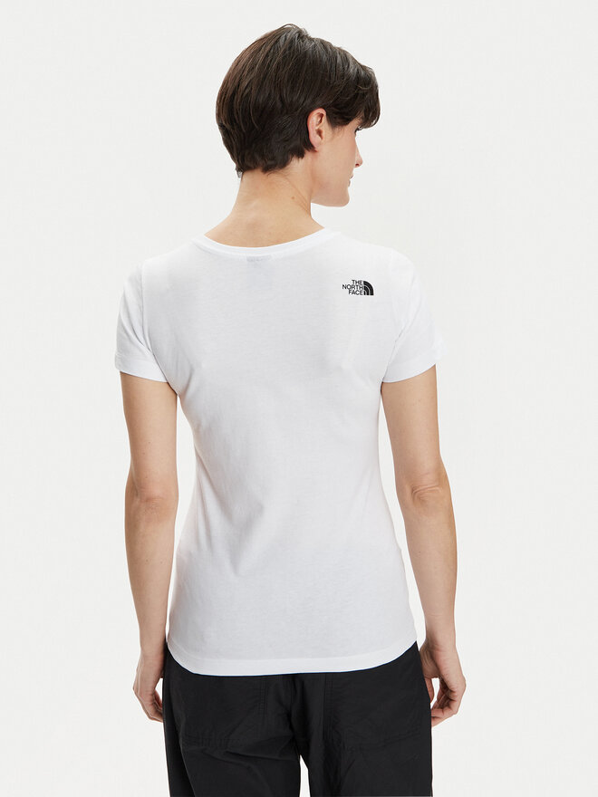 The North Face The North Face Marškinėliai Easy NF0A87N6 Balta Regular Fit