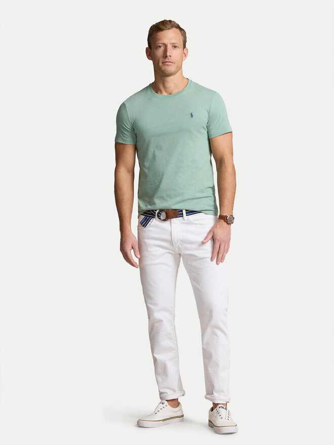 Polo Ralph Lauren Polo Ralph Lauren Marškinėliai 710671438375 Žalia Custom Slim Fit