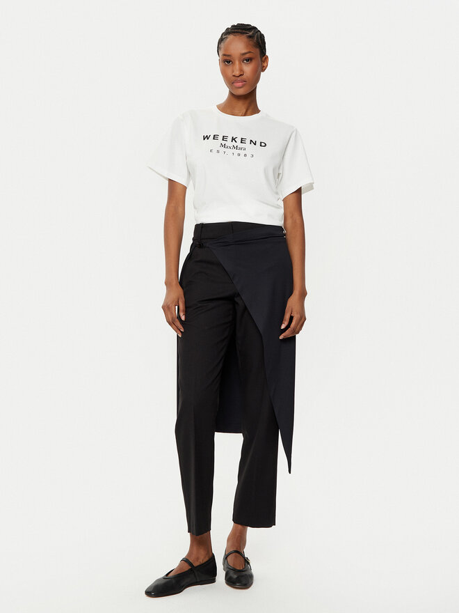 Weekend Max Mara Weekend Max Mara Marškinėliai Cabina 2515971041 Balta Regular Fit