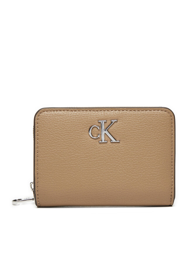 Calvin Klein Mały Portfel Damski Calvin Klein K60K612740 Beżowy