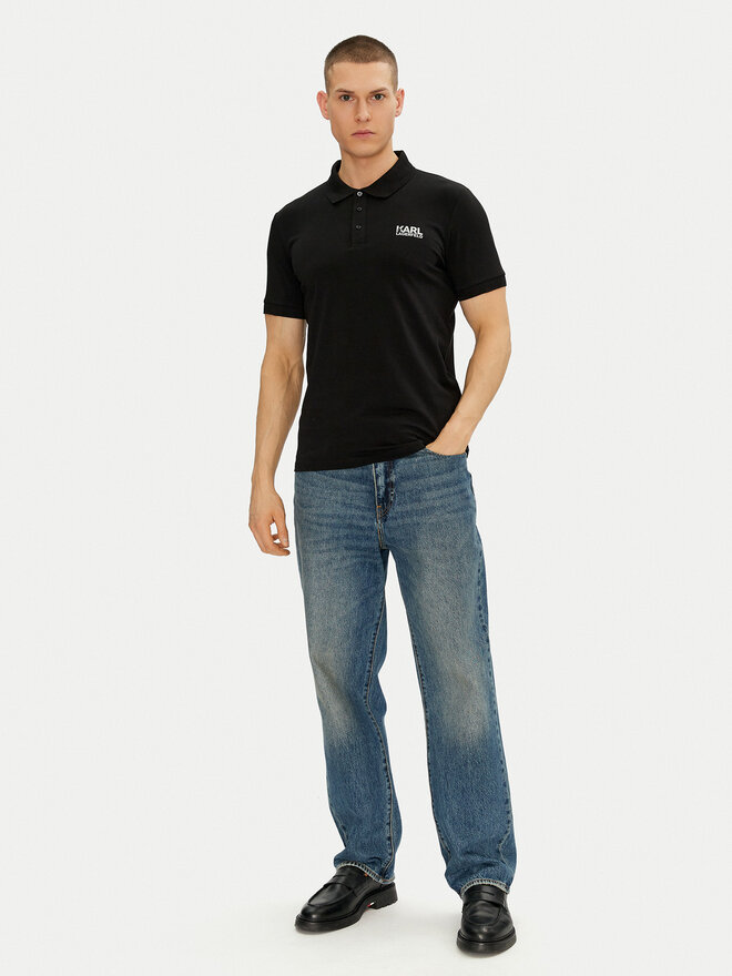 KARL LAGERFELD KARL LAGERFELD Poloshirt 745088 552235 Schwarz Regular Fit