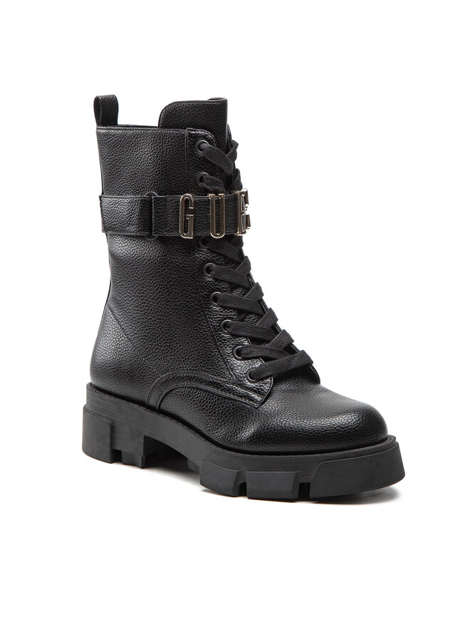 Guess Polokozačky Guess Madox FL8MDX ELE10 Černá