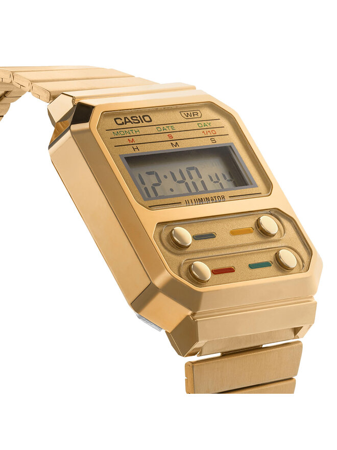 Casio Zegarek Casio Vintage A100WEG-9AEF Złoty