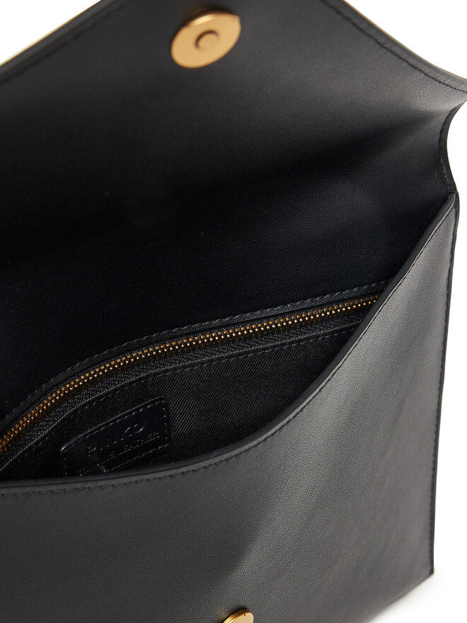 PINKO Handtasche PINKO Flat Purse Handle AI 25-26 PCPL104820 A0F1 Schwarz