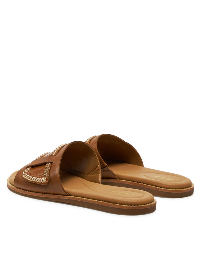 Clarks Pantoletten Clarks Maritime Mule 26176402 Braun
